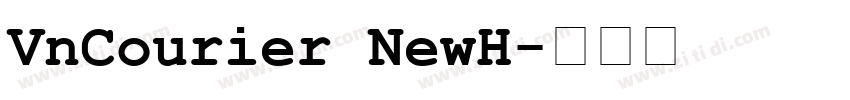 VnCourier NewH字体转换
